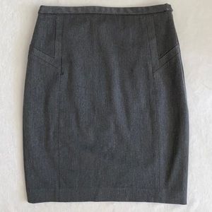 Express Design Studio | Side Zip Back Slit Grey Skirt (4)